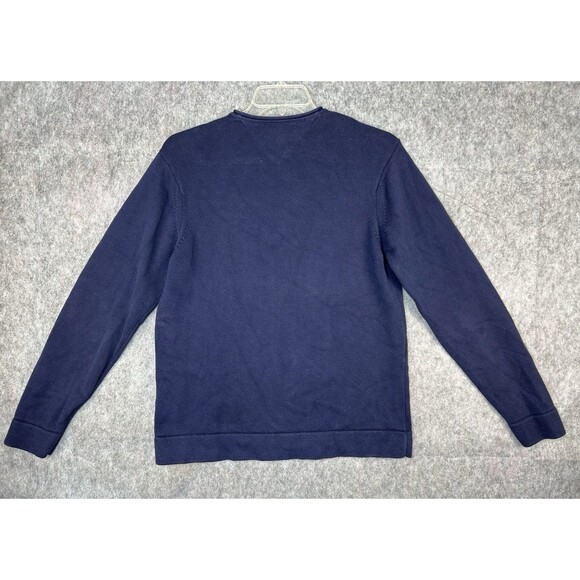 Tommy Hilfiger Sweater Men’s Small Red White Blue Roll Neck Embroidered Y2K - Picture 4 of 8